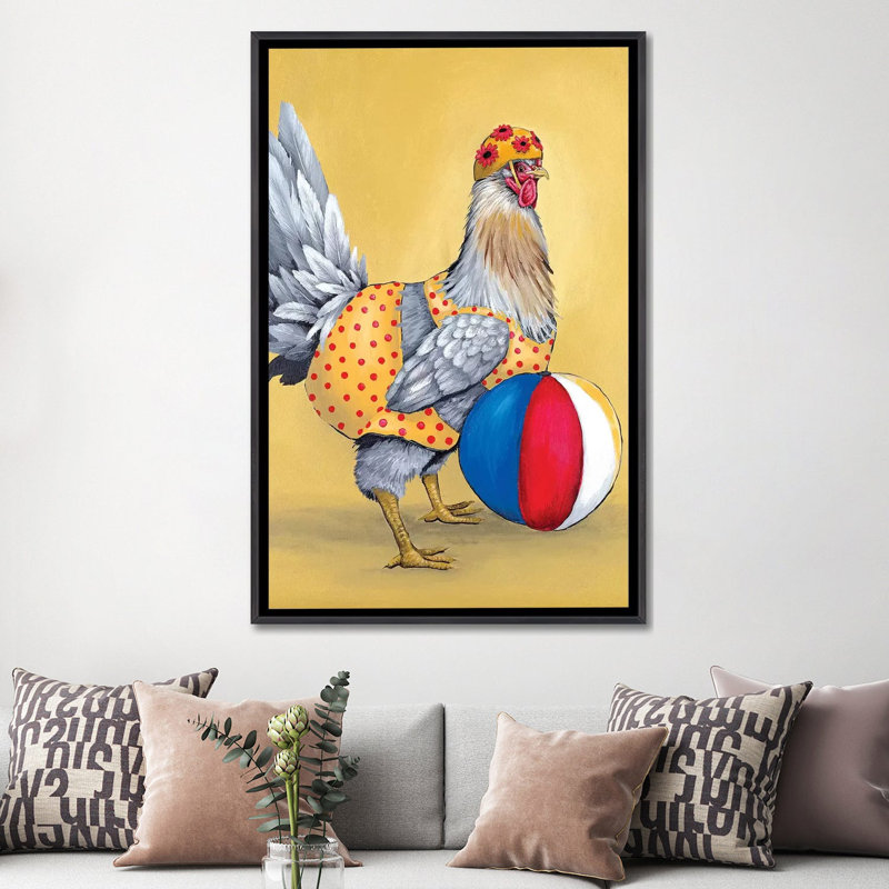«Llama F» par Fab Funky - impression d'art graphique, Aucun mat, Toile avec cadre argenté, H 60 po x l 40po x P 1,5 po
