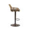 Swivel Upholstered Adjustable Height Counter Stool-1647939909