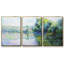 La seine à Vetheuil, 1880 - 3 pièces, reproduction sur toile-1915803519-1915803518