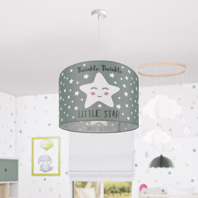 Drum pendant lamp 1-light Sanjay