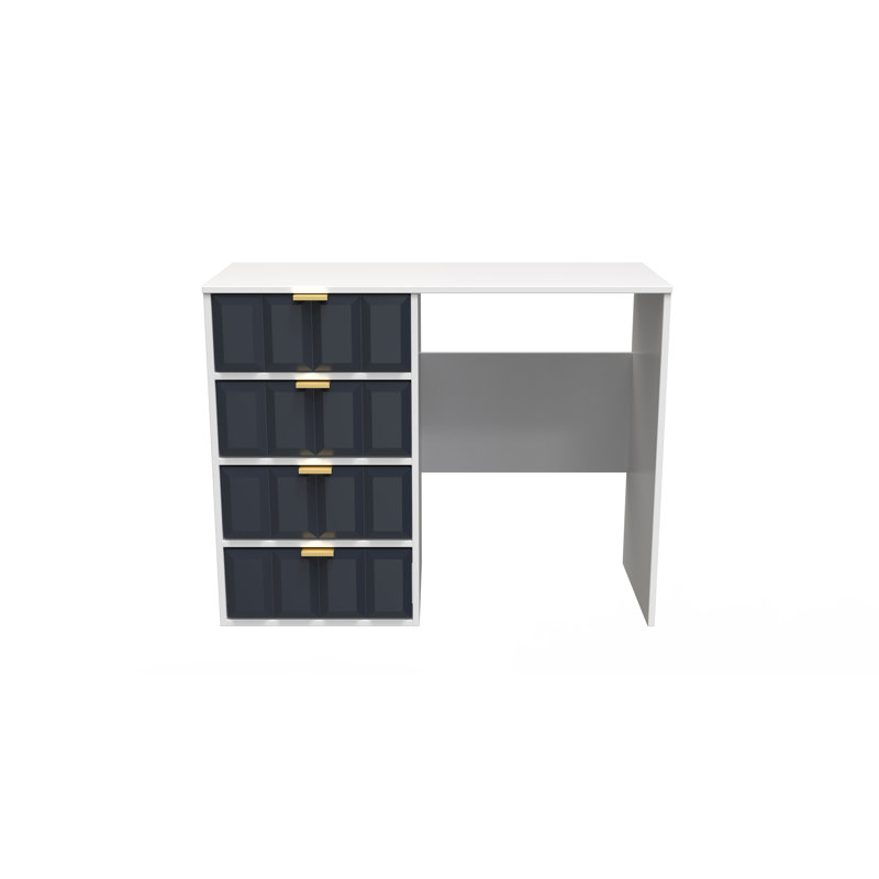 Allem Dressing Table, Indigo Matt/White