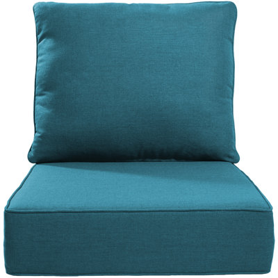 Deb Weather-Resistant Polyester Seat and Back Cushion Set