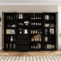 Bibliothèque à livres, bibliothèque moderne à 5 niveaux avec 3 grands tiroirs et porte en verre (B + 2C)