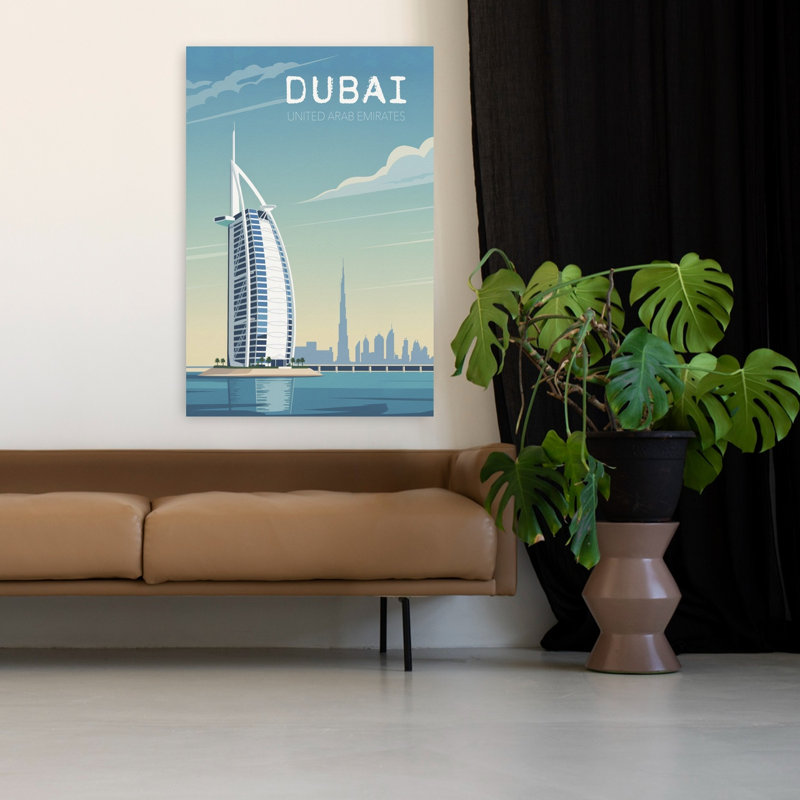Art moderne de la ville de Dubaï, H 48 po x l 32 po
