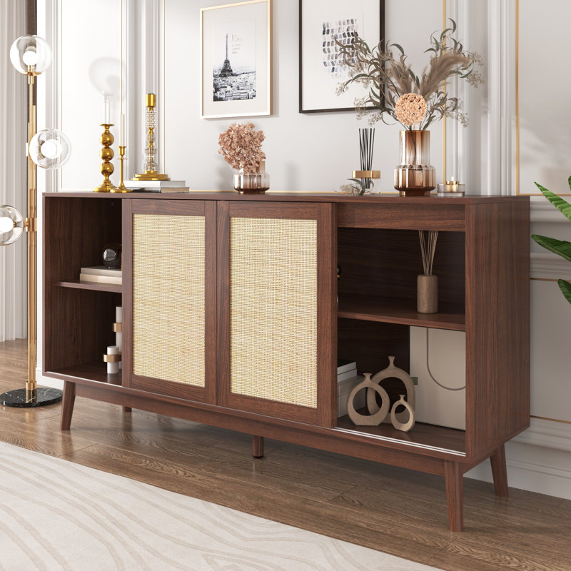 Anastasas 155cm Sideboard, White / opaline