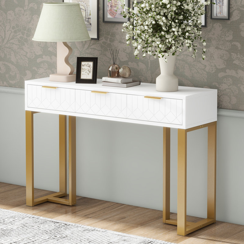 120cm Console Table, Gold