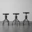 Tabouret de bar pivotant en bois massif à hauteur réglable-163467170-212191559