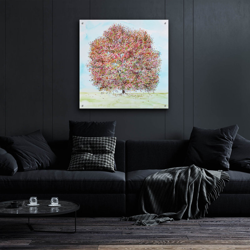 Art mural en verre épique «The Giving Tree» par Kamdon Kreations, 36 po x 36 po, H 36 po x l 36 po