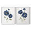 Coquelicots bleus - reproduction encadrée de qualité supérieure - prête à être accrochée - aucun clou requis - aucun clou requis-671805646-671805645
