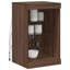 Buffet vidaXL avec lumières DEL et armoires de rangement pour le couloir-1701189579
