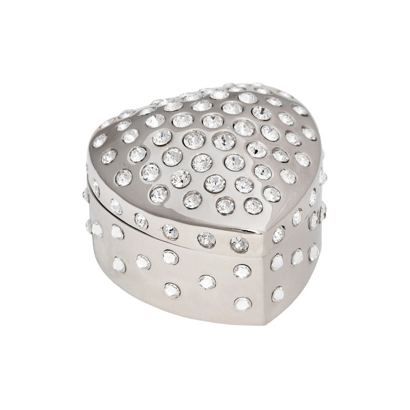 Sempre Metal Jewelry Box, Platium