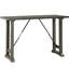 Grey Kitchen Counter Height Table With Industrial Design, Seats 4, Made Of Wood And Metal, 54" Wide 24" Deep