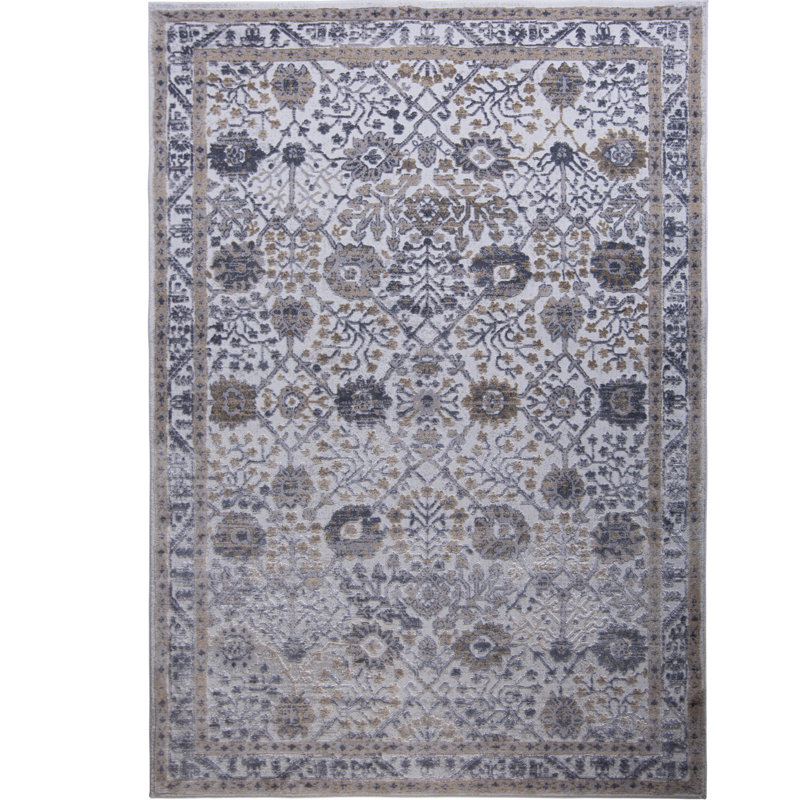 Nicole Miller Kenmare Performance Gray Rug, Rectangle 9'2" x 12'5"