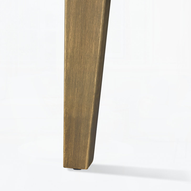 Outdoor Acacia Wood Side Table, Gray