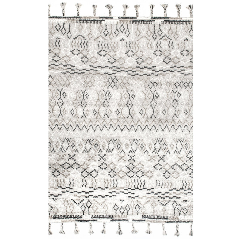 Wool Moroccan Indoor / Outdoor Rug, Rectangle 7'6" x 9'6"