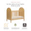 Bondi 3-in-1 Convertible Crib with Toddler Bed Conversion Kit-2047174825
