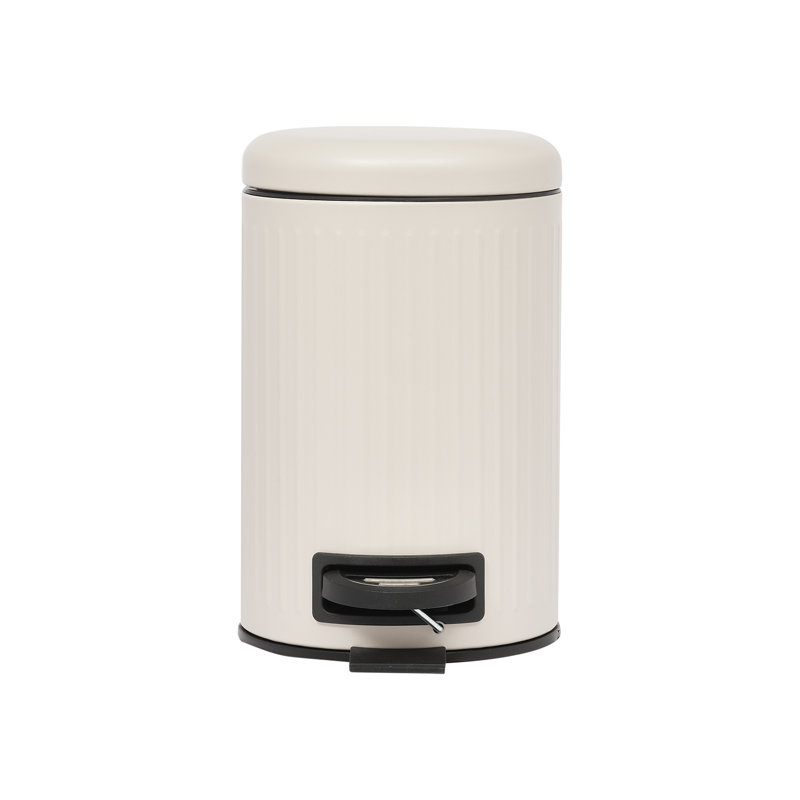 Steel Step On Waste Bin - 3L, Beige