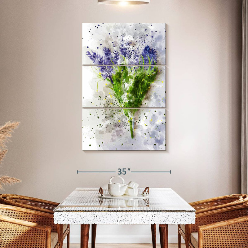Harnek Wispy Lavender, 50" H x 32" W