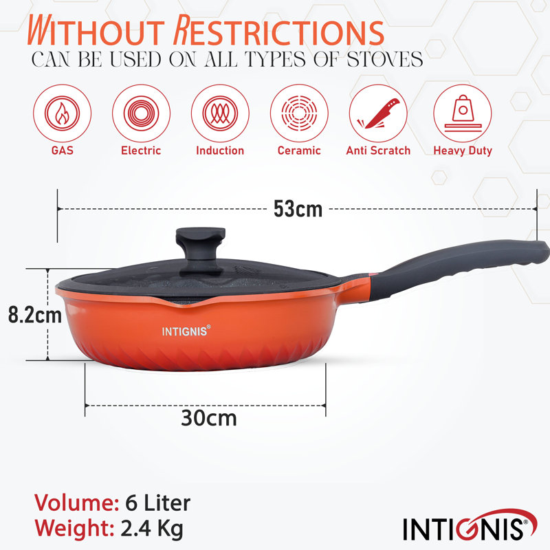 Non-Stick Frying Pan, Orange 