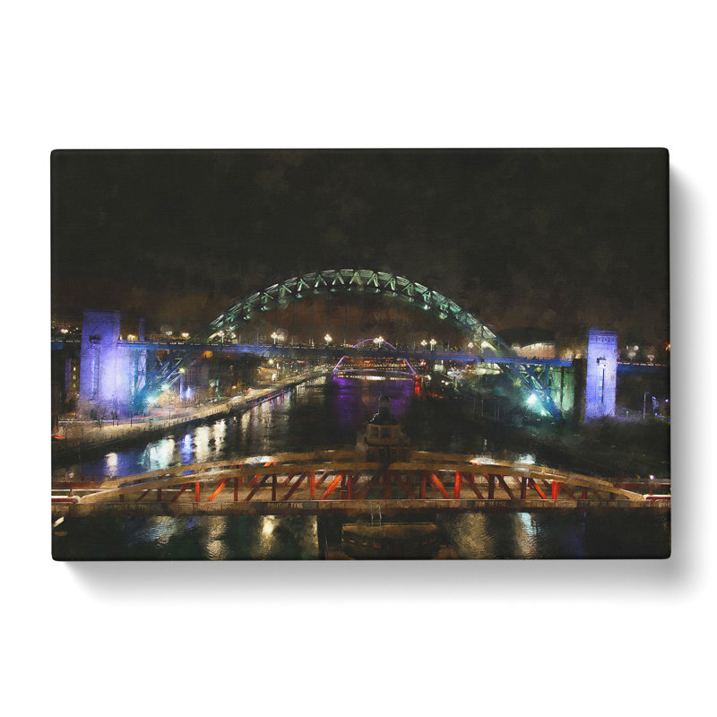 Tyne Bridge In Newcastle - Wrapped Canvas, 40cm H x 60cm W x 3cm D