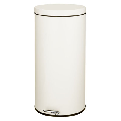 Poubelle de cuisine ronde en acier 7,9 gallons iDesign