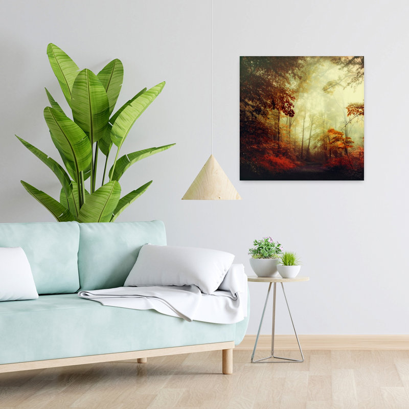That's Not My Way, art contemporain de paysage abstrait, H 24 po x l 24 po