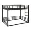 Structure de lit superposé en métal, lit superposé robuste pour enfants, adolescents, adultes