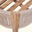 Ensemble de 2 chaises de patio élégantes et durables, résistantes aux intempéries avec cordon en nylon complexe et coussins amovibles