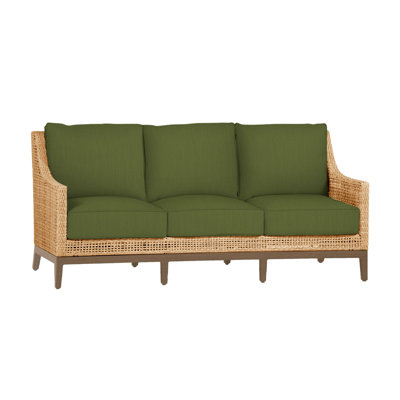 Peninsula Woven Sofa - Light Raffia/Sandalwood