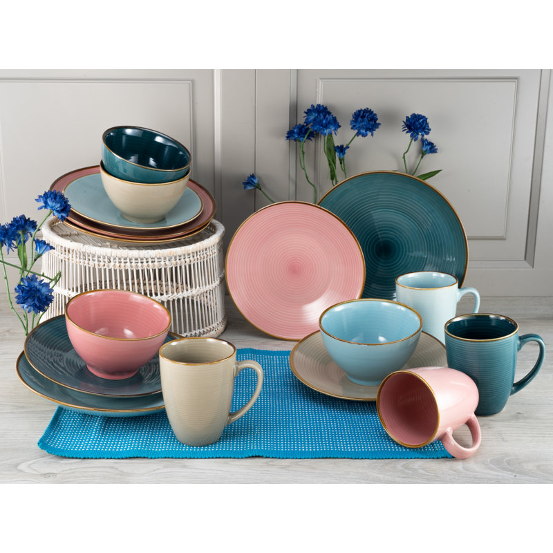16 Piece Dinnerware Set, Service for 4