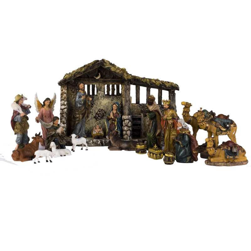 Ensemble de crèche de Noël 24 pièces