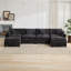 Canapé Cloud 4 places, canapé modulaire moderne pour le salon, coussin double couche confortable, tissu chenille respirant-691629454