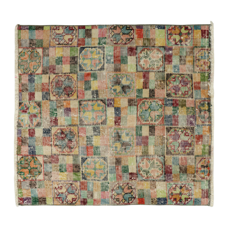 One-of-a-Kind 2'3x2'4 Hand Knotted Area Rug