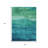 3' X 5' Teal Blue Abstract Washable Indoor Outdoor Area Rug