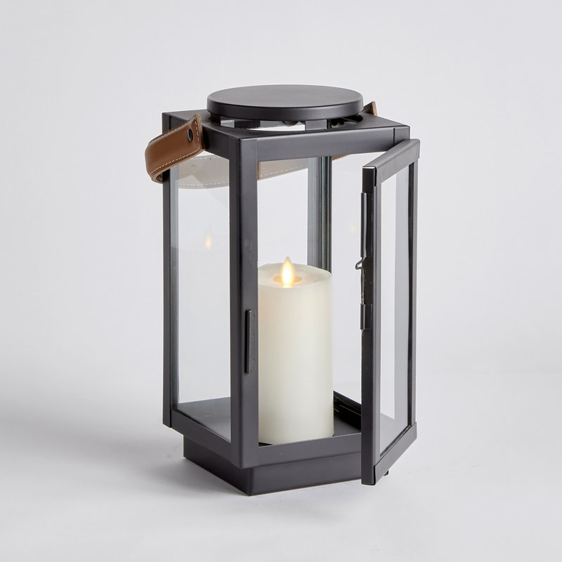 Lantern, 12.25" H x 6" W x 6.5" D