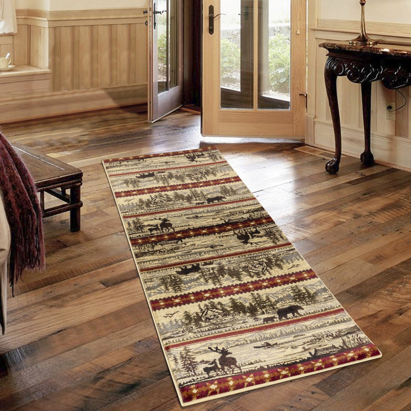 Tapis en polypropylène 2 pi 7 po x 7 pi 3 po, convient aux couloirs à usage intensif 7 pi 3 po, accessoire de décoration intérieure