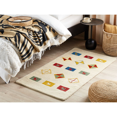 Geira Geometric Wool Hand Woven Area Rug
