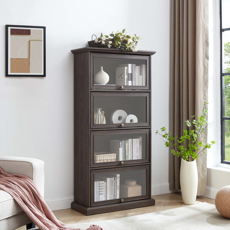 Vitrine en verre, Brun