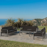 Caggiano 8 - Person Patio Conversation Sets with Cushions