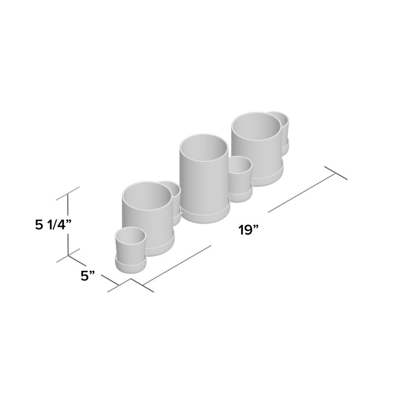 Lush 7 Piece Tabletop Hurricane Set