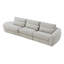 Canapé modulaire 144 po avec design ergonomique et coussins moelleux en mélange de plumes