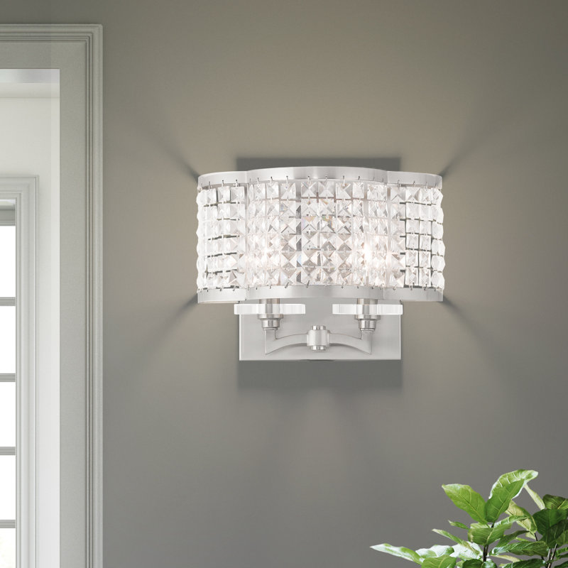 Belisle Flush Mounted Sconce, Brushed Nickel