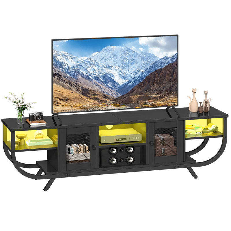Unfinished TV Stand, 45cm H x 160cm L x 35cm W, Black