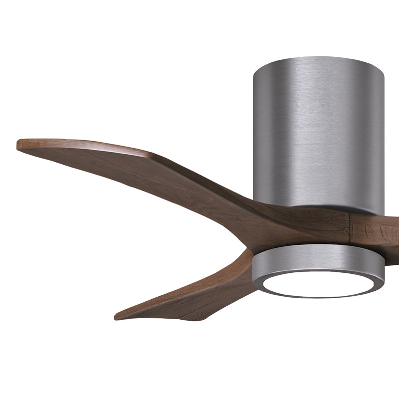Irene LED Ceiling Fan, Walnut, Brushed Pewter, 42"