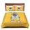 Ensemble de housse de couette indigo en microfibre marley ungaro labradoodle dog 