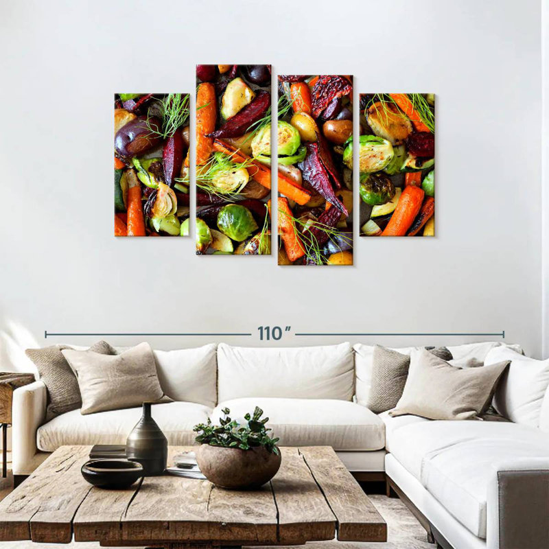 Yarlin Roasted Autumn Vegetables, 48" H x 75" W