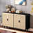 Elegant And Functional 4-door Rattan Sideboard
