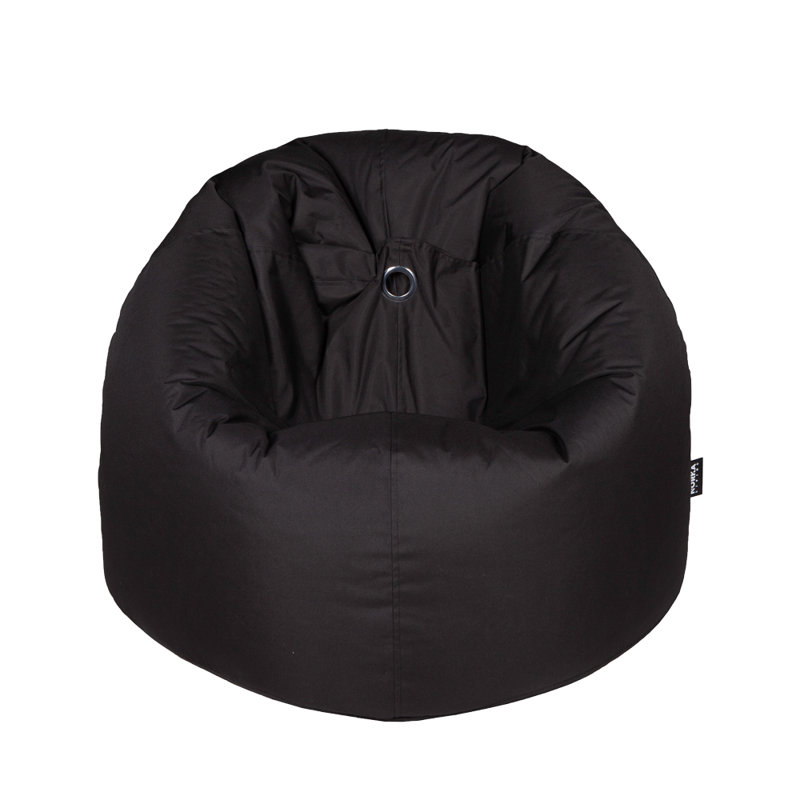Polyester Outdoor Friendly Classic Bean Bag, Black 100% Polyester