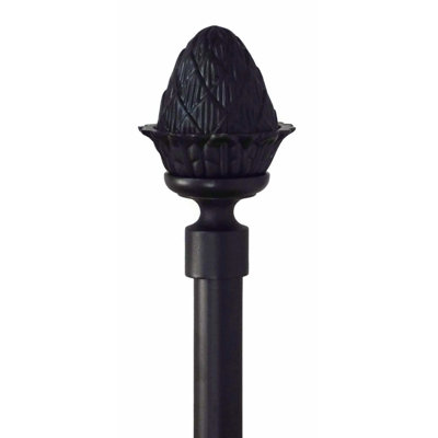 Tringle à rideaux simple 0,63 po Urbano