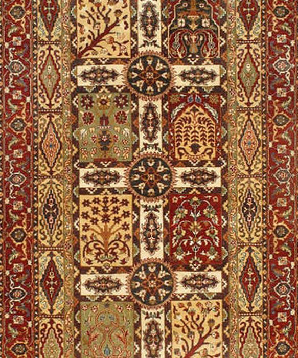Tabriz Wool Oriental Area Rug, Rectangle 3' x 5'1"